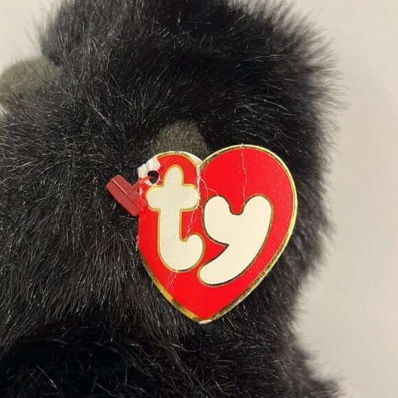 TY 1995 Beanie Buddy Baby George Gorilla Monkey 12” Stuffed Plush Animal - Picture 11 of 11